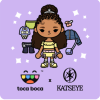 Toca Boca World x KATSEYE Logo