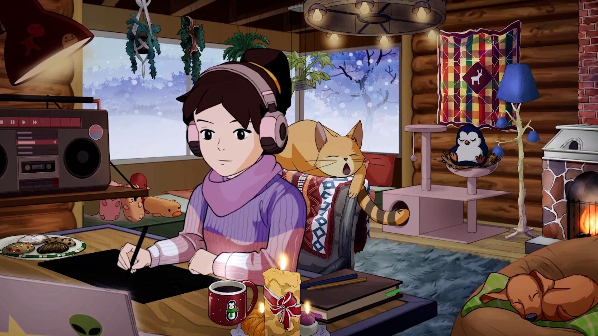 Comfy Girl: Lofi Companion