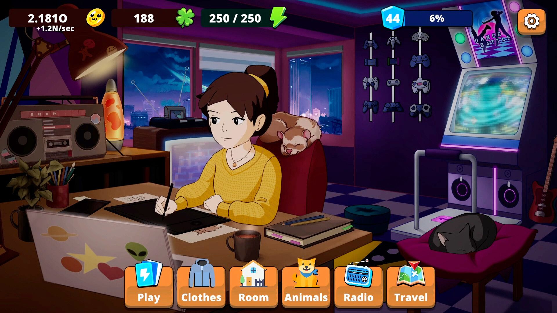 Comfy Girl: Lofi Companion