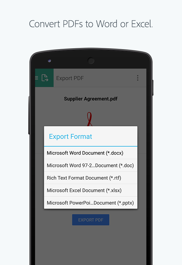 download acrobat pdf reader for android